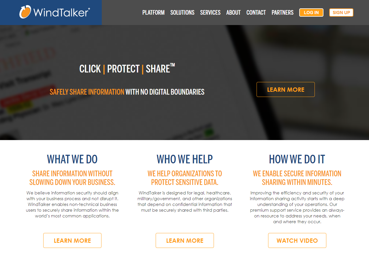 WindTalker Website