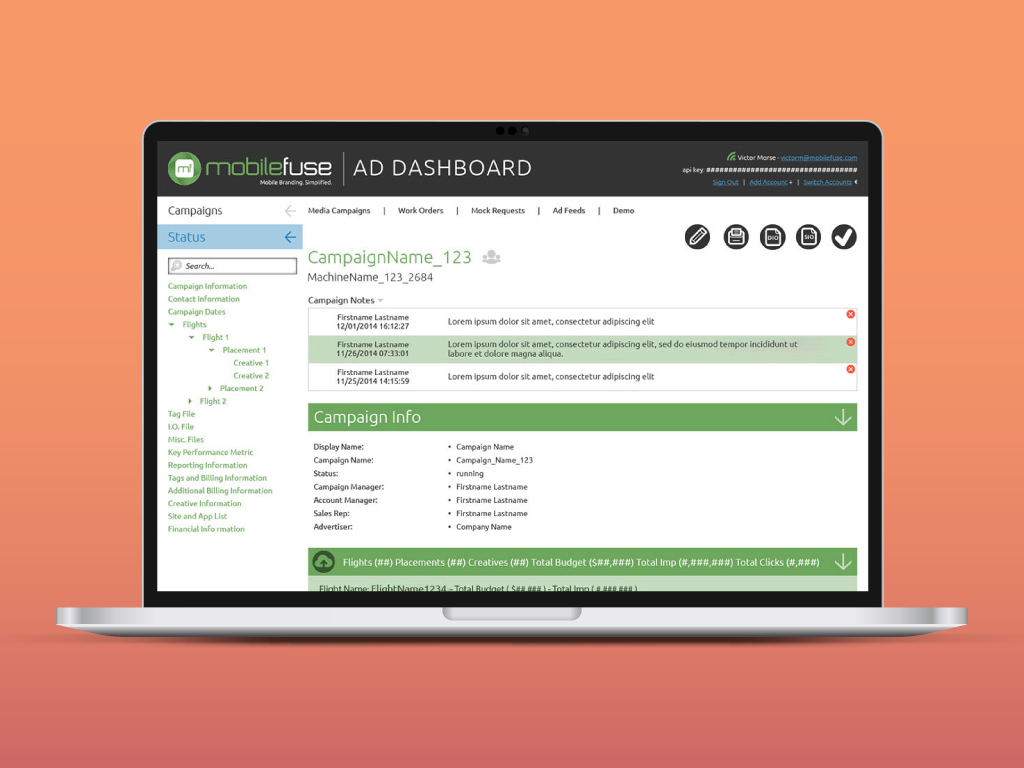 MobileFuse Dashboard Redesign